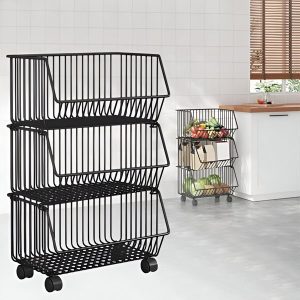 Vežimėlis su 3 krepšeliais | CARTSTACK