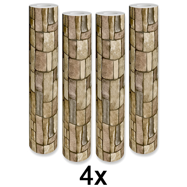 4x Stilingi 3D Tapetai – Lengvas Sienų Atnaujinimas | WALLCORWRAP