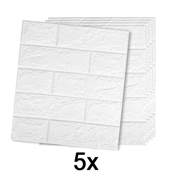 1x (5 vnt.) Lipnūs 3D plytų imitacijos tapetai | BRICKSBY