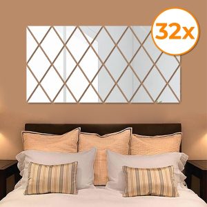 Veidrodiniai sienų lipdukai (32 vnt.) | WALLGEM