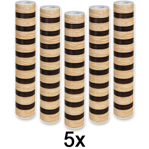 5x Elegantiška sienų lipdukas su medžio efektu | LINEWALL