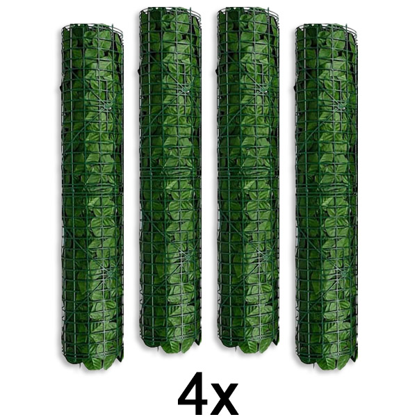 4x Dirbtinių lapų tvorelė-uždanga | LEAFPANEL