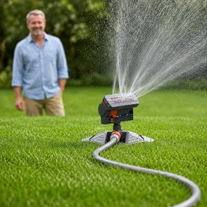 Reguliuojamas svyruojantis vejos purkštuvas – padengia iki 278 m² | WETSWEEP